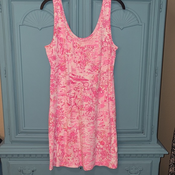 EUC Lilly Pulitzer Newberri Tank Dress in Seaside Scene Size Large - Picture 4 of 8